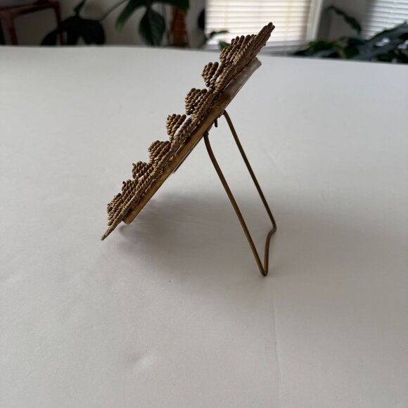 Vintage Fortunoff Brass Ornate Rectangular Photo Frame With Intricate Scroll - Picture 4 of 7